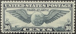 Scott #C24 1939 30¢ Winged Globe Trans-Atlantic MNH OG F/VF