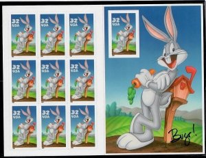 3137 Bugs Bunny MNH pane of 10 at Face Value