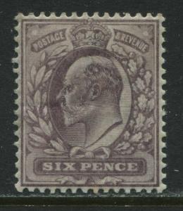 GB KEVII 1906 6d DLR dull purple Chalky paper mint o.g.