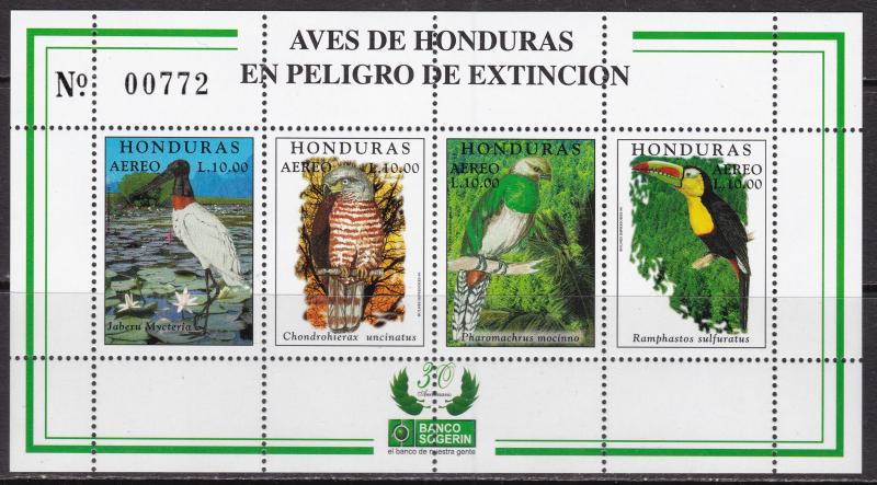 Honduras, Fauna, Birds MNH / 1999