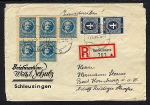 Germany-Thuringen  # 16N7a  registered cover