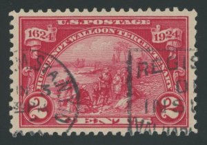 USA 615 - 2 cent Huguenot Walloon - VF/XF Used with clean PSE Certificate