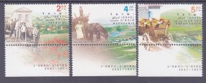Israel 1429-31 MNH 2001 Settlements - Centennial Set of 3 Very Fine