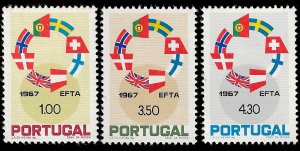 Portugal 1967 Sc 1011-12 MNH vf