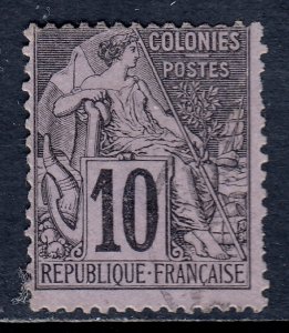 French Colonies - Scott #50 - Used - Thin - SCV $4.75