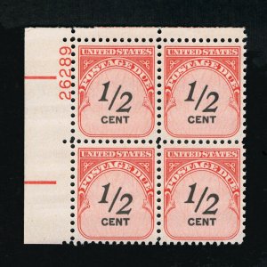 EXCELLENT GENUINE SCOTT #J88 VF-XF MINT OG NH 1959 PLATE BLOCK OF 4 PLATE #26289