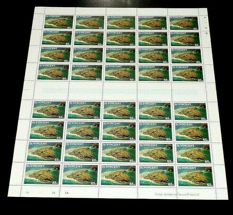 ST. VINCENT, 1988, SC#1095-1098, SET OF 4 SHEETS/40, MNH, FV $248, NICE! LQQK!