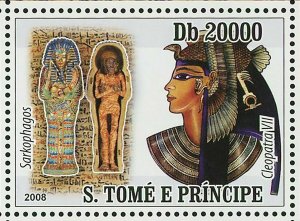 Civilization of Egypt Stamp Nefertiti Ramses II Tutankhamun S/S MNH #3596-3599