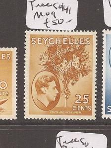 Seychelles KGVI 25c Tree SG 141 MOG (3dai)