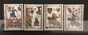 Liechtenstein 1963 #381-4, MNH, CV $3.15