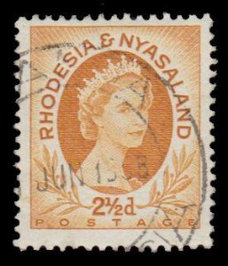 BRITISH RHODESIA & NYASALAND STAMP. YEAR 1954-56. SCOTT # 143B. USED. # 3