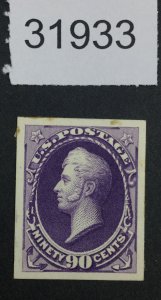 US STAMPS #218p4 PROOF ON CARD  LOT #31933