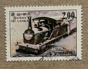 Sri Lanka 1983 2r Train Locomotive, used. Scott 687, CV $3.25. SG 821