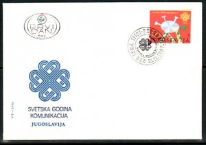 Yugoslavia, Scott cat. 1660. Communications issue. First day cover. ^
