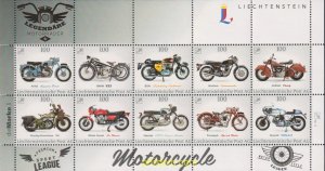 625544 MNH LIECHTENSTEIN 2014 EMISION ESPECIAL N.6 - MOTOCICLETAS LEGENDARIAS