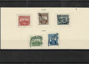 denmark 1920 used stamps  ref 7625