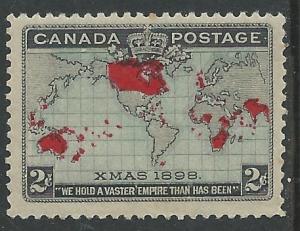 Canada #  85  British Empire map 1898   (1)  Unused VF