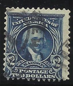 312 $2 Used VG-Fine Centering