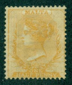 Malta # 3 Mint  VF  H  Scott $80.00