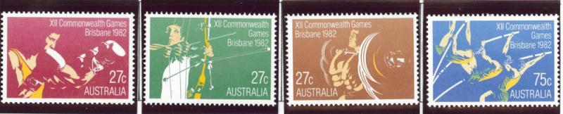 Australia Scott 842-845 MNH** 1982 Commonwealth Games set