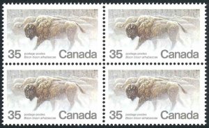 Canada Sc# 884 MNH block/4 1981 35c Wood Bison