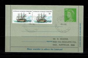 Australian Antarctic Territory - 1980 Letter Card Used to Australia - 091717