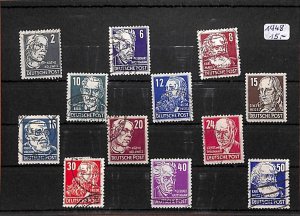 E0062 Germany stamps selection personalities famous people historical figures