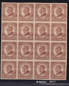 BOBPLATES #631 Harding Block of 16 VF 14 stamps NH SCV=$60