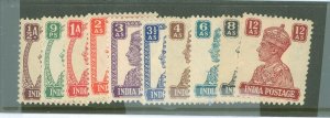 India #169/179 Mint (NH) Multiple