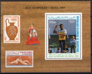 1988 Mauritania 930/B70 1988 Olympic Games in Seoul 8,00 €