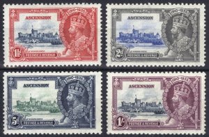 Ascension 1935 1 1/2d-1s Jubilee SG 31-34 Scott 33-36 VLMM/MVLH Cat £55($70)