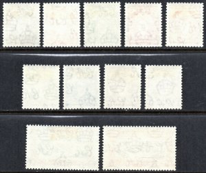 1952 Zanzibar Sg 339/350 Short Set of 11 Values Mounted Mint 