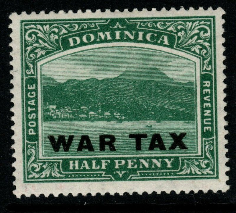 DOMINICA SG57 1918 ½d DEEP GREEN MTD MINT
