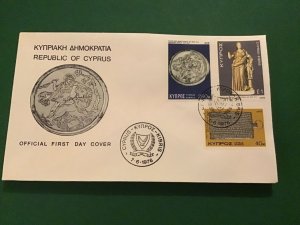 Cyprus First Day Cover 6th Cent A.D. Silver Dish  1976 Stamp Cover R43144
