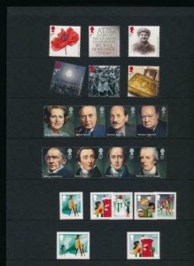 GB ROYAL MAIL 2014 YEARPACK MNH STAMPS