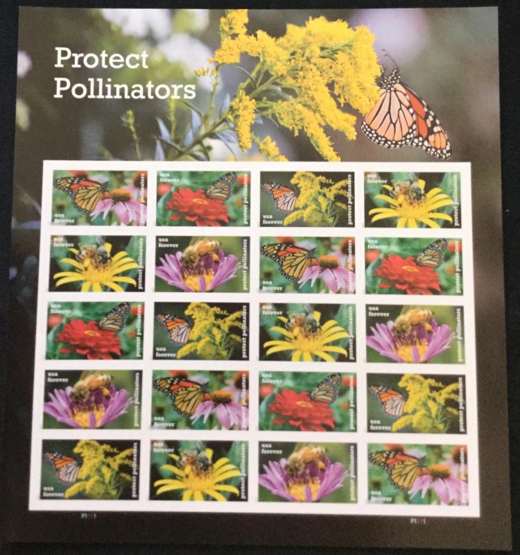 US #5228-5232 MNH Pane of 20 Protect Pollinators