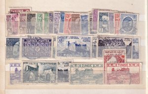 SA23d Tunisia, various selection of used stamps