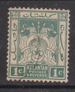 Malaya Kelantan 1911 Sc 1 1c Used