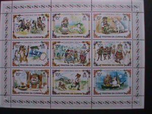 TRISTAN DA CUNHA-1980 CHRISTMAS SHEET-STORY OF HUMPTY DUMPTY-MNH- VERY FINE