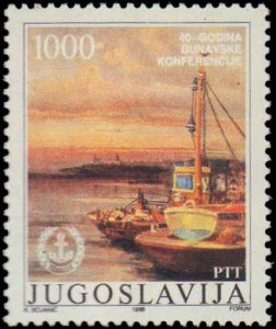 Yugoslavia #1903, Complete Set, 1988, Ships, Never Hinged