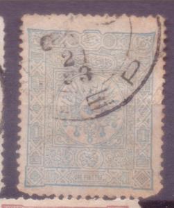 TURKEY;  Ottoman Empire POSTMARK Early 1890s used value,  ALEP