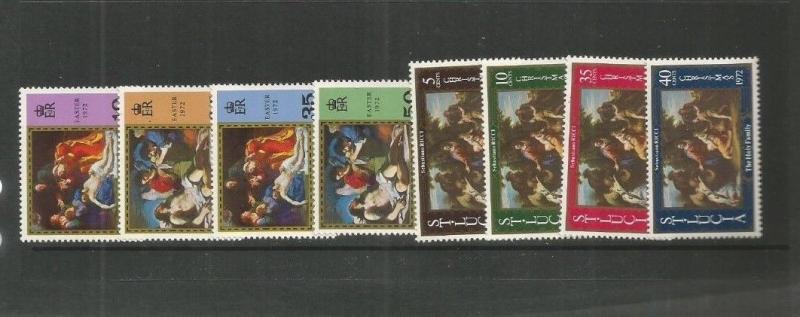 ST LUCIA SCOTT 312-5,324-7 MNH 