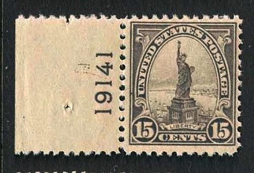 1922  Sc 566 MH OG plate no. CV $35