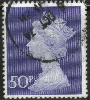 Great Britain Scott MH167 used 50p Machin