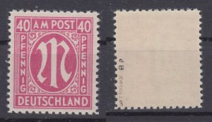 Germany 1945 Sc#3N15 Mi#30 dB mnh signed BPP (AB1222)