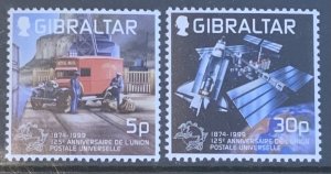 GIBRALTAR 1999 UPU  SG881/882  UNMOUNTED MINT