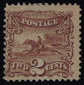 Scott #113 - $270.00 – Fine-OG-HR – Warm, rich color. SCV: $500