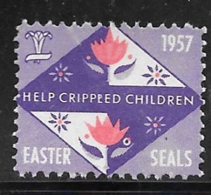 #Z4428 Used Year 1957 Easter Seals Single