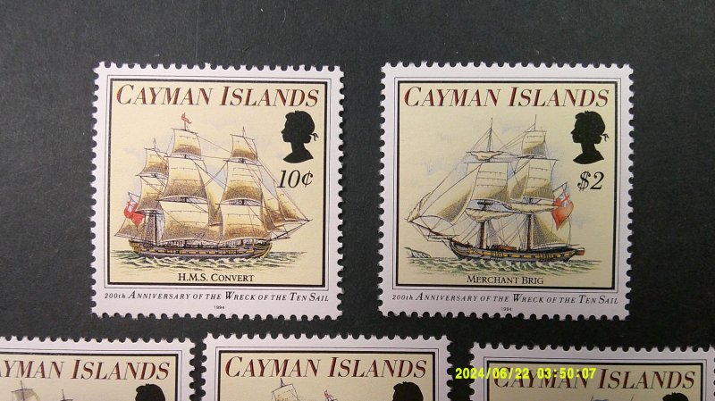 Cayman Islands 1994 Ships Scott# 688-692 complete MNH XF set of 5