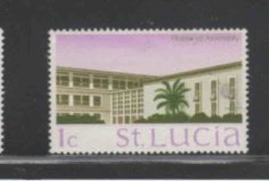 ST. LUCIA #261 1970 1c HOUSE OF ASSEMBLY MINT VF NH O.G